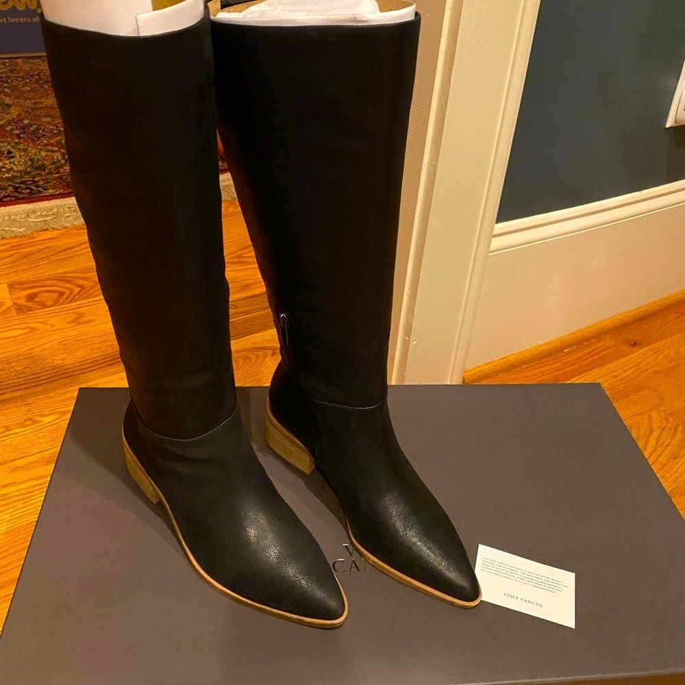 Vince Camuto boots never worn.  Size 8.  Black